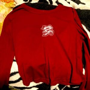Red Dragon Crop Top